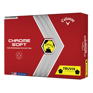 Callaway Chrome Soft Truvis 22 Yellow Golf Balls